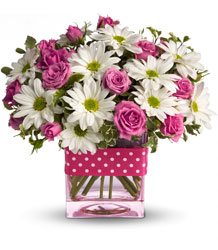 Teleflora's Polka Dots and Posies from Weidig's Floral in Chardon, OH